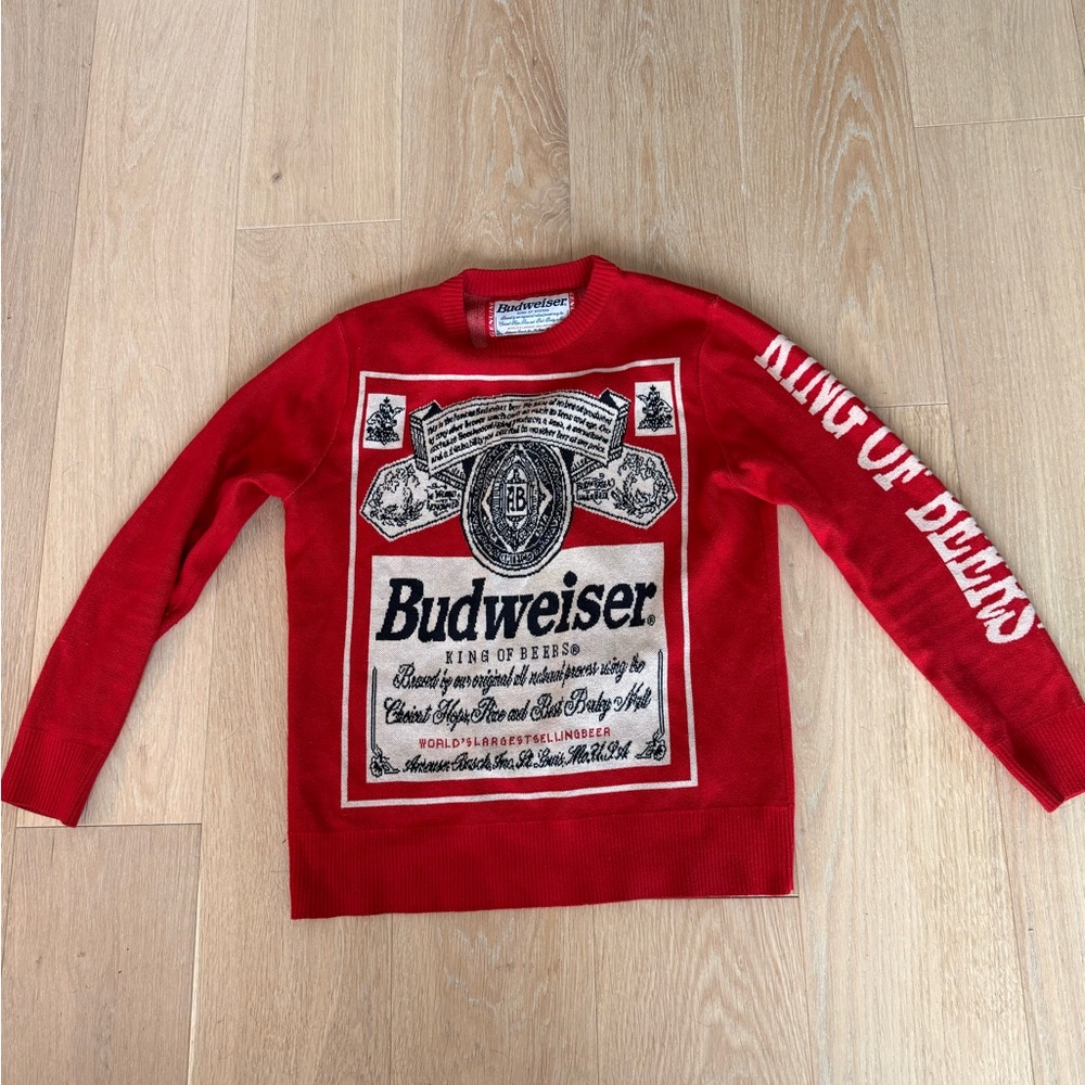 Genuine Budweiser Red Sweater